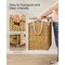 Slim Laundry Hamper with Lid Rattan Basket Removable Liner Goose Yellow Foldable